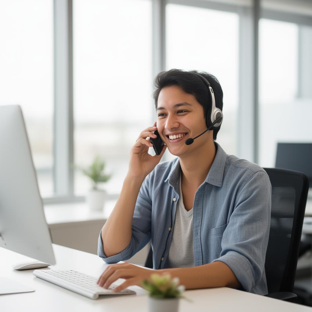 A licensed Meet Policies advisor speaking with a customer
